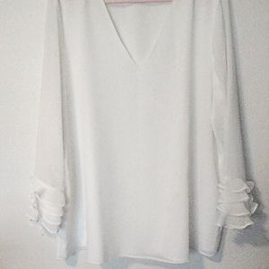 White Calving klein summer top